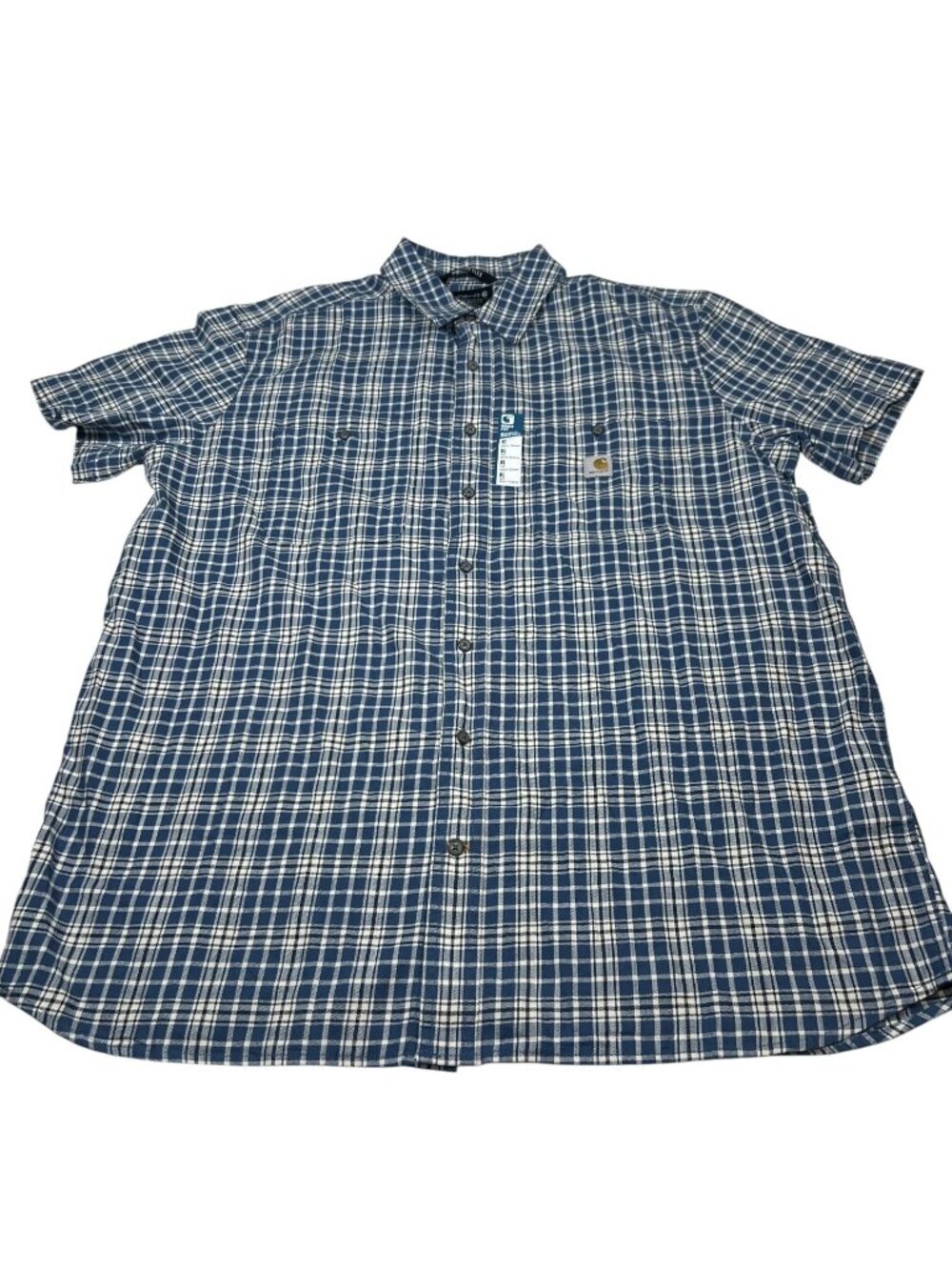 Carhartt Mens Relaxed Fit Rugged Flex Plaid Button Up Shirt Size XLT NWOT
